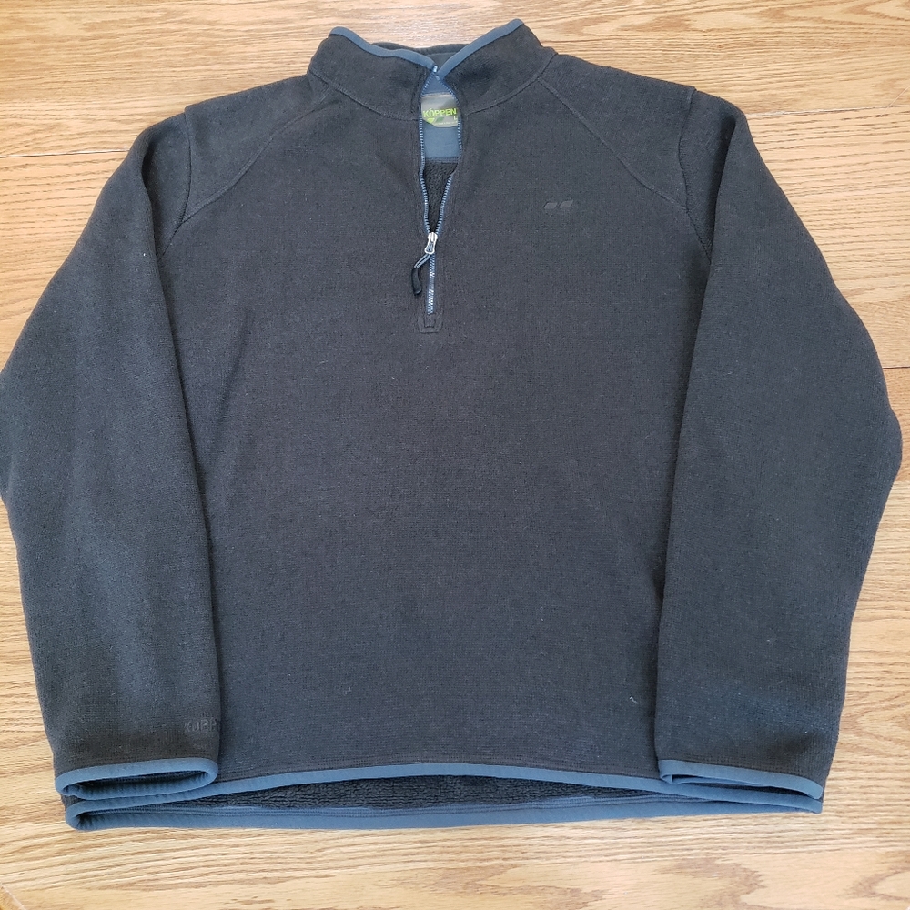 Men's Large Quarter Zip Pullover Sweater